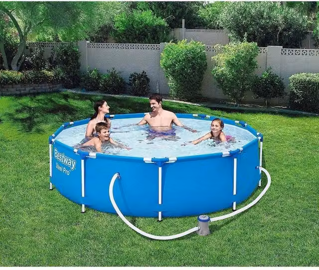 Trade Shop - Piscina Fuori Terra Steel Pro 305x76cm Set Rotonda Con Pompa Di Filtraggio 56679 -