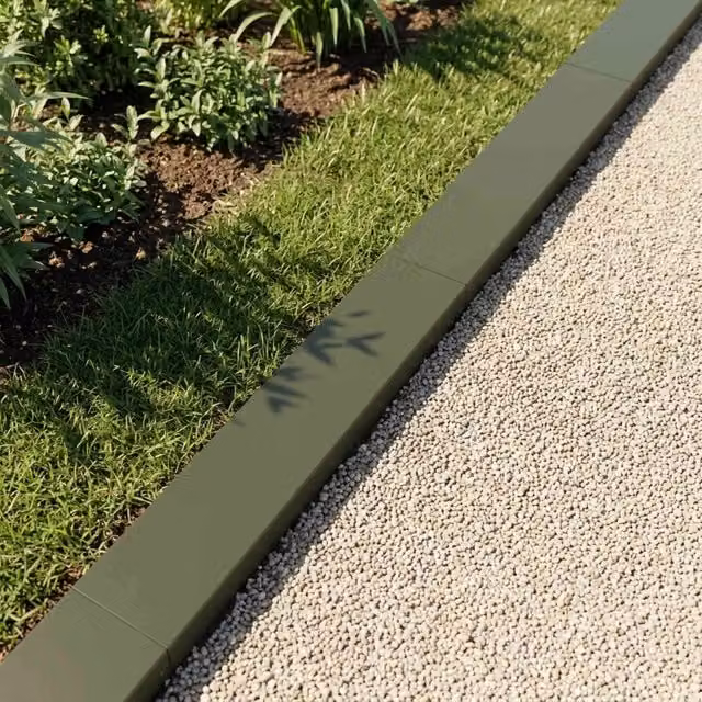 Profilo di copertura per giardino 10 pz 100 x 15 x 5 cm Acciaio 8013060