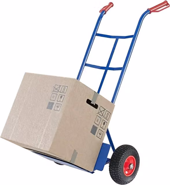 Carrello a mano Daimann in acciaio blu con portata 200 kg, L/P/H: 110 x 100 x 52 cm
