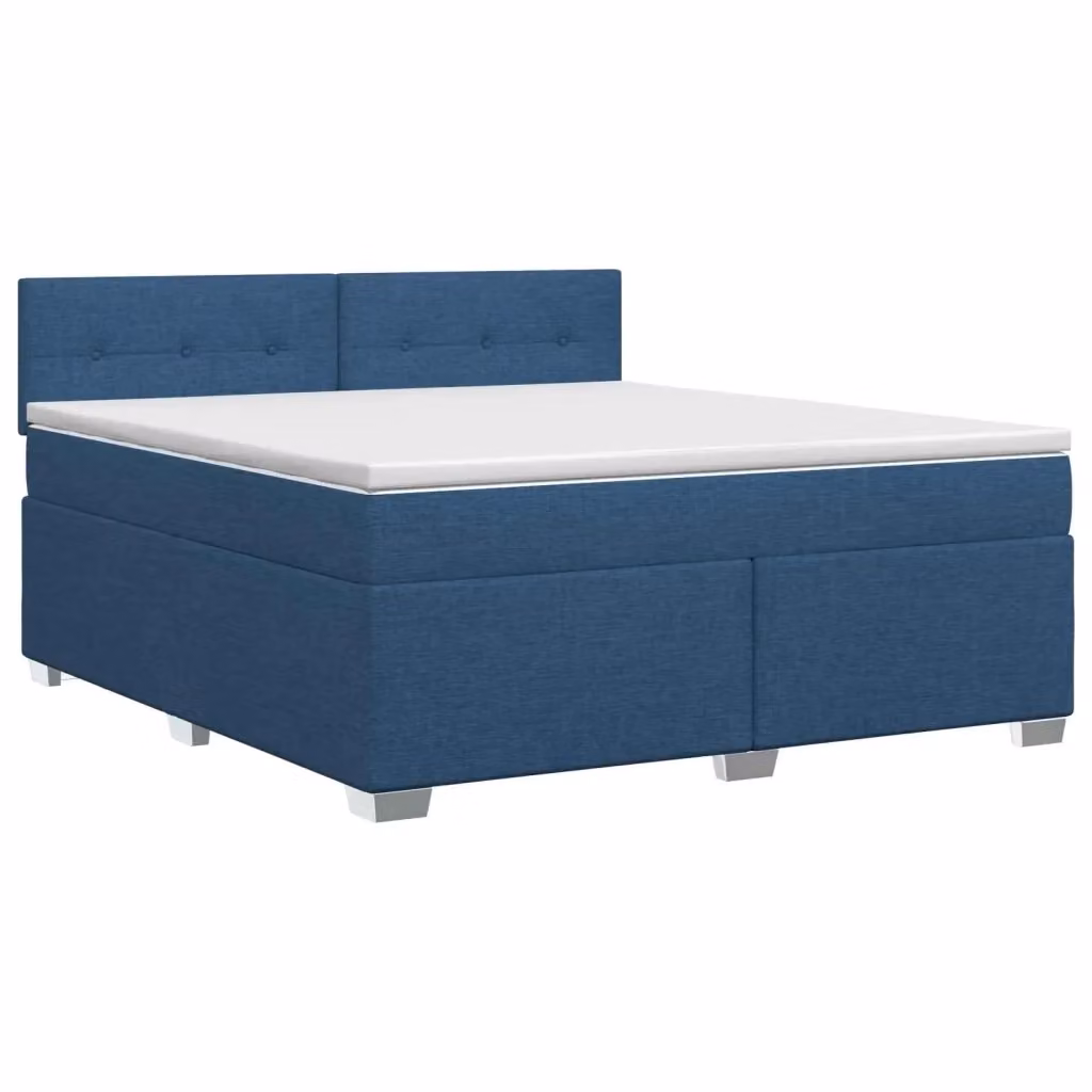 Letto box spring con materasso ibrido vidaXL Blu e Bianco L/P: 180 x 200 cm – 2