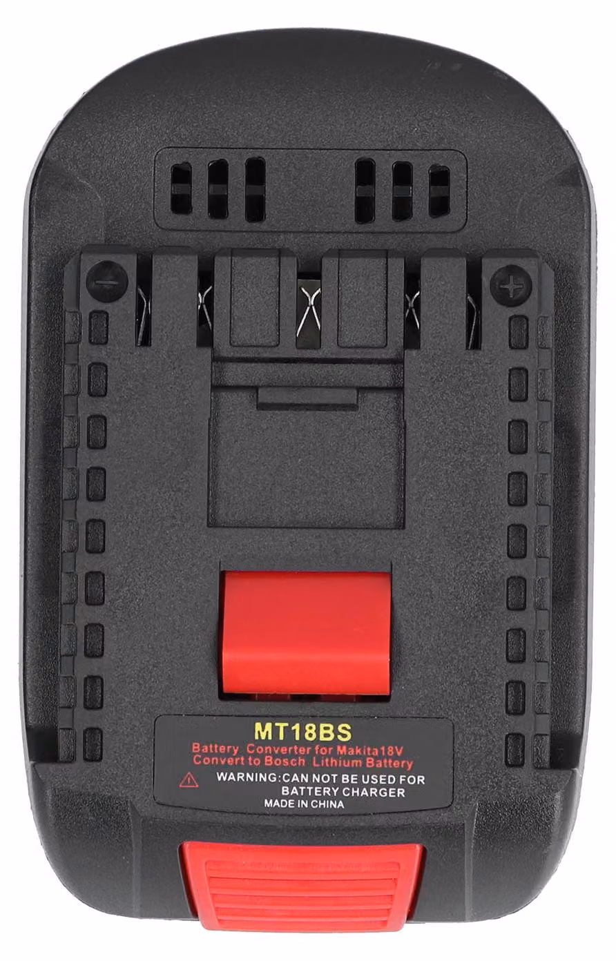 Adattatore per batteria da 18 V con sensore di temperatura per utensili al litio Power Lithium da Makita su Bosch MT18BS