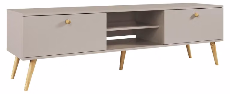Mobile porta TV NILSA - cashmere/marrone