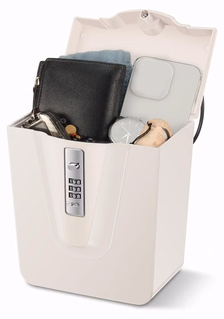 Solidchoice - Cassaforte portatile con serratura a combinazione a 3 cifre per oggetti di valore