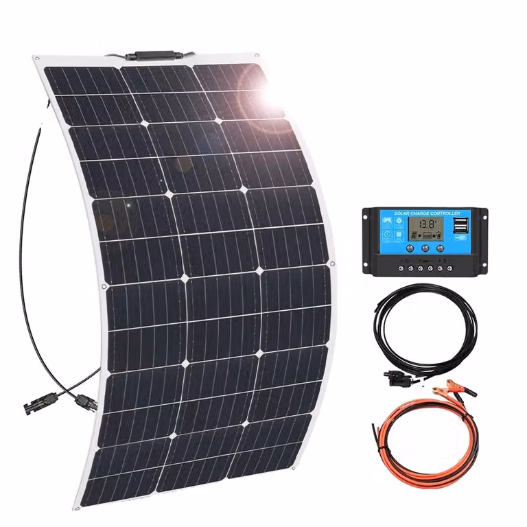 Pannello solare flessibile XINPUGUANG 12V, opzioni 100W / 50W, alta efficienza 24%, design leggero, kit solare 12V 100W