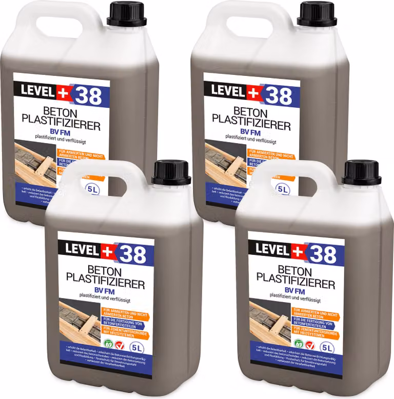 Plastificante per calcestruzzo 20 l plastifica e fluidifica Level+38