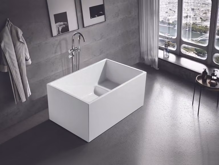 Kleine Badewann 110x75 Wann Bad Acryl Badewanne Wanne Weiß Badewannen