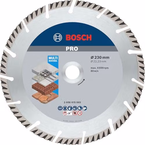 Bosch 1x Disco diamantato PRO Multi Material, foro 22,23 mm