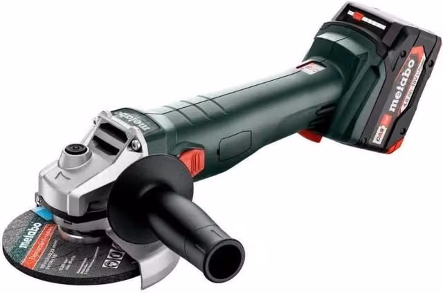 Smerigliatrice angolare a batteria - METABO - W 18 L 9-125 - 18 V - MetaBOX 165 L