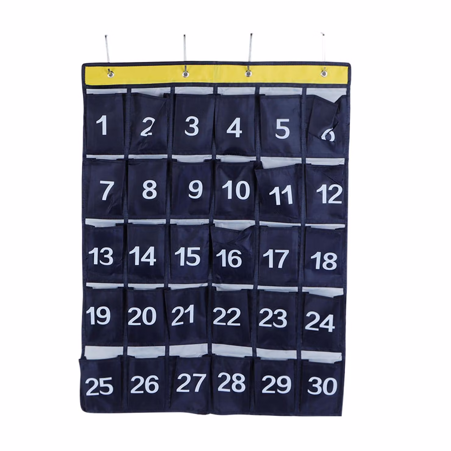 30 sacchetti da parete, organizer con tasche, porta cellulare, con numeri, colore blu navy