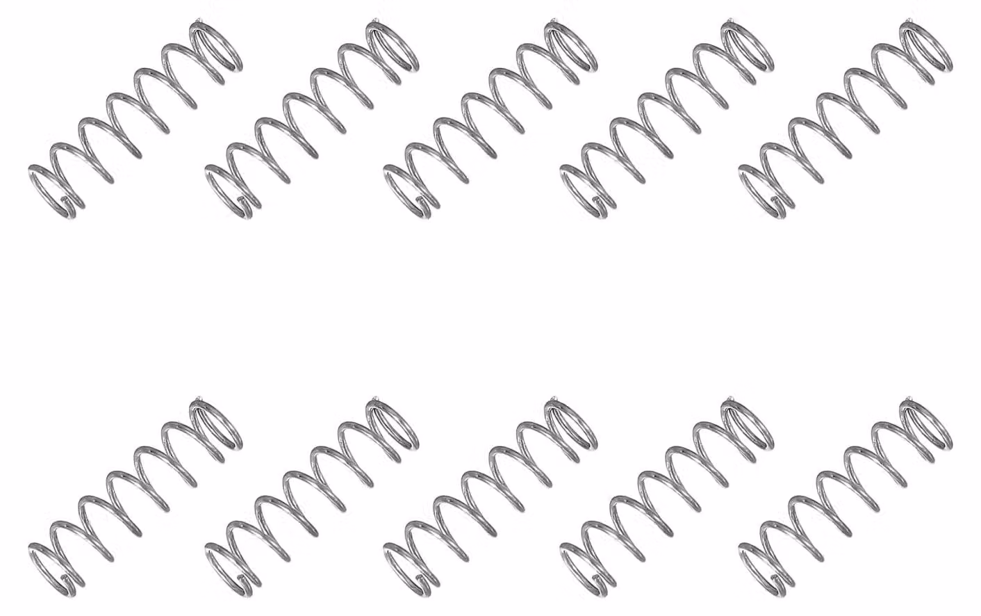 Molle a compressione, dimensioni 6x0,7x20 mm, in acciaio inossidabile, confezione da 10 pezzi, per riparazioni