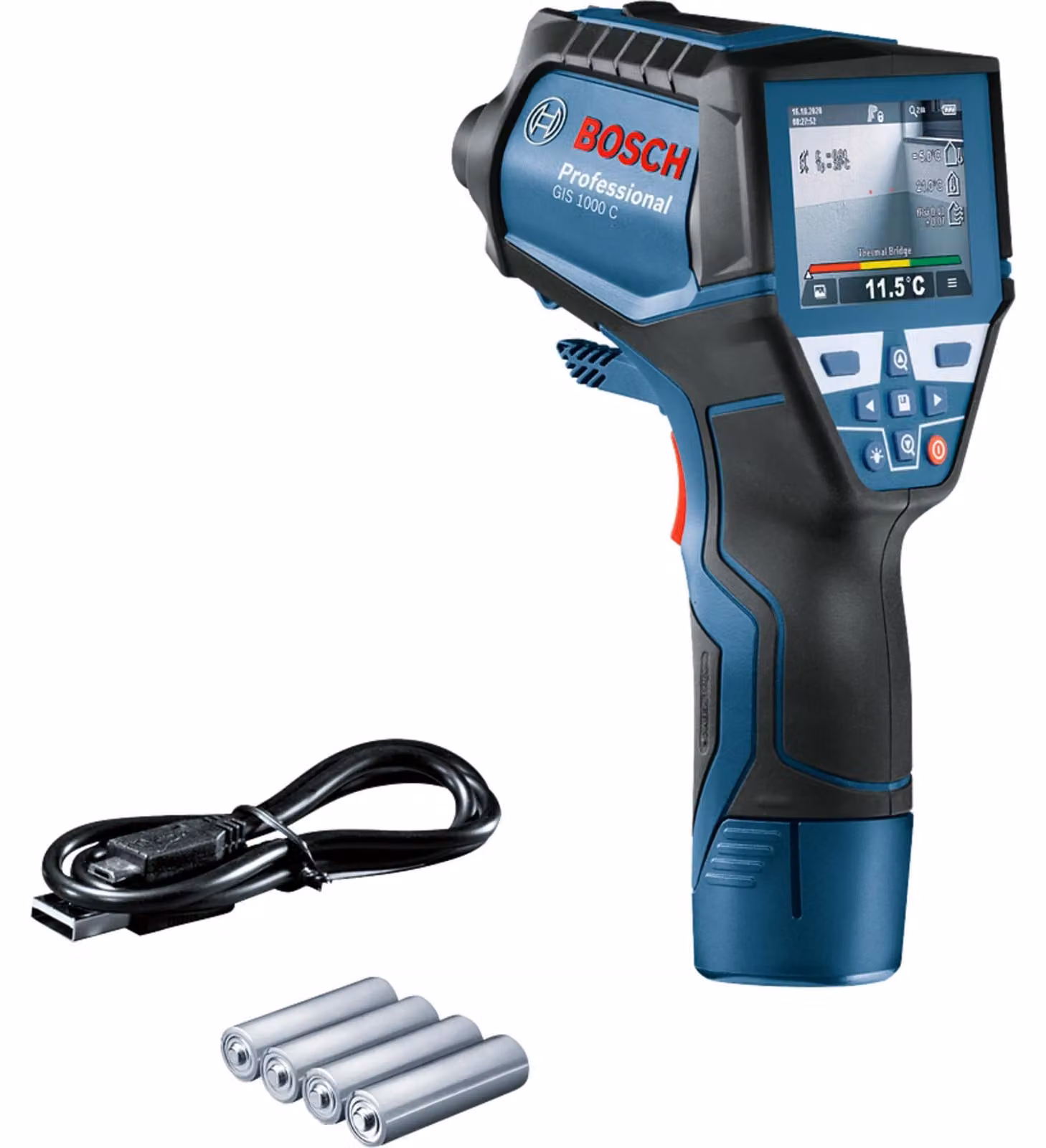 Rivelatore termico GIS 1000 C, con adattatore per batteria