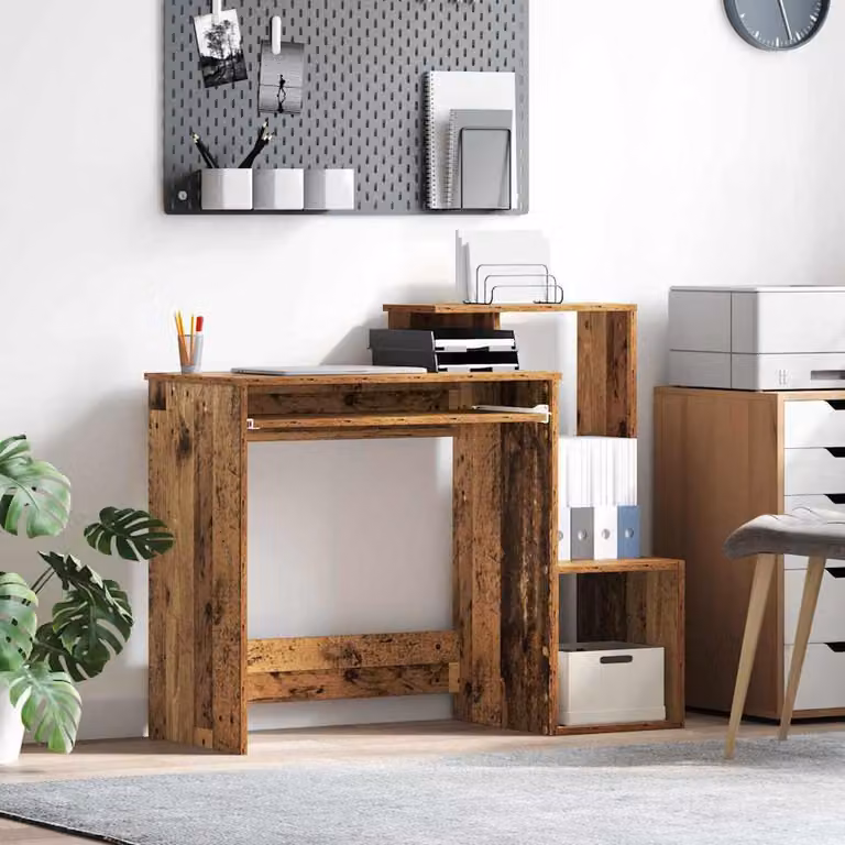 Maison Exclusive - Scrivania in legno massello riciclato, dimensioni 106 x 41 x 88,5 cm, realizzata in legno composito