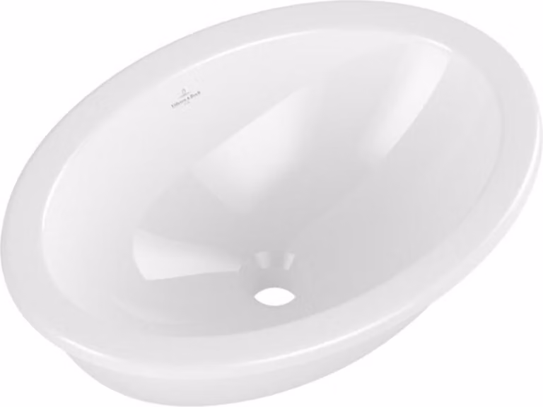 Villeroy & Boch Loop&Friends - Lavabo da incasso, 485x325 mm, con sfioratore, bianco alpino 4A540001