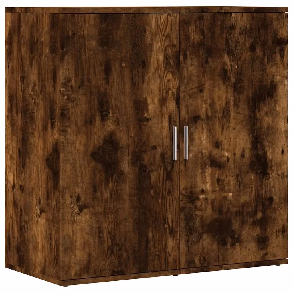 Credenza moderna vidaXL in legno rovere color marrone opaco, sospesa, L: 79 cm, P: 38 cm, H: 80 cm – 2