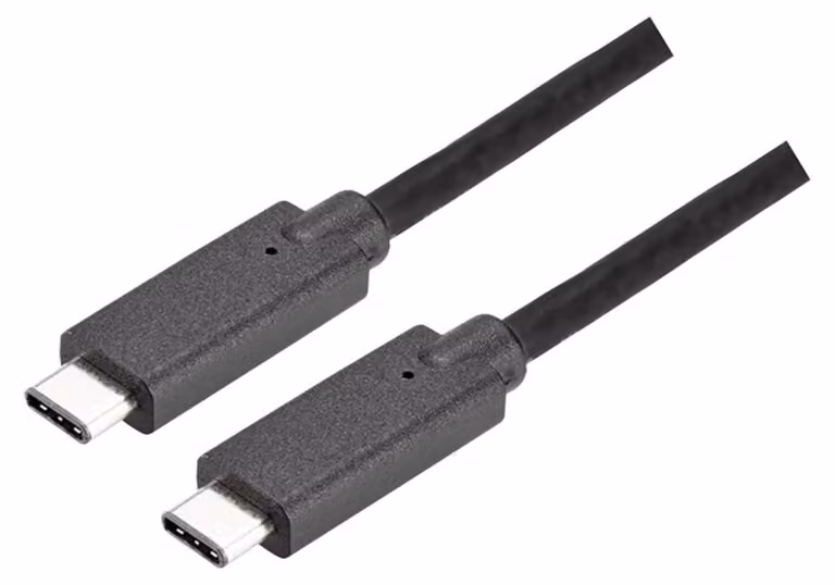 Cavo di collegamento BACHMANN USB-C 3.1 Gen2, PD 100W, USB-C a USB-C 1m nero