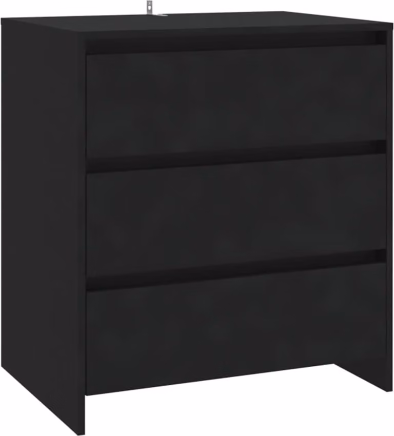 Credenza Nera 70x41x75 cm in Truciolato