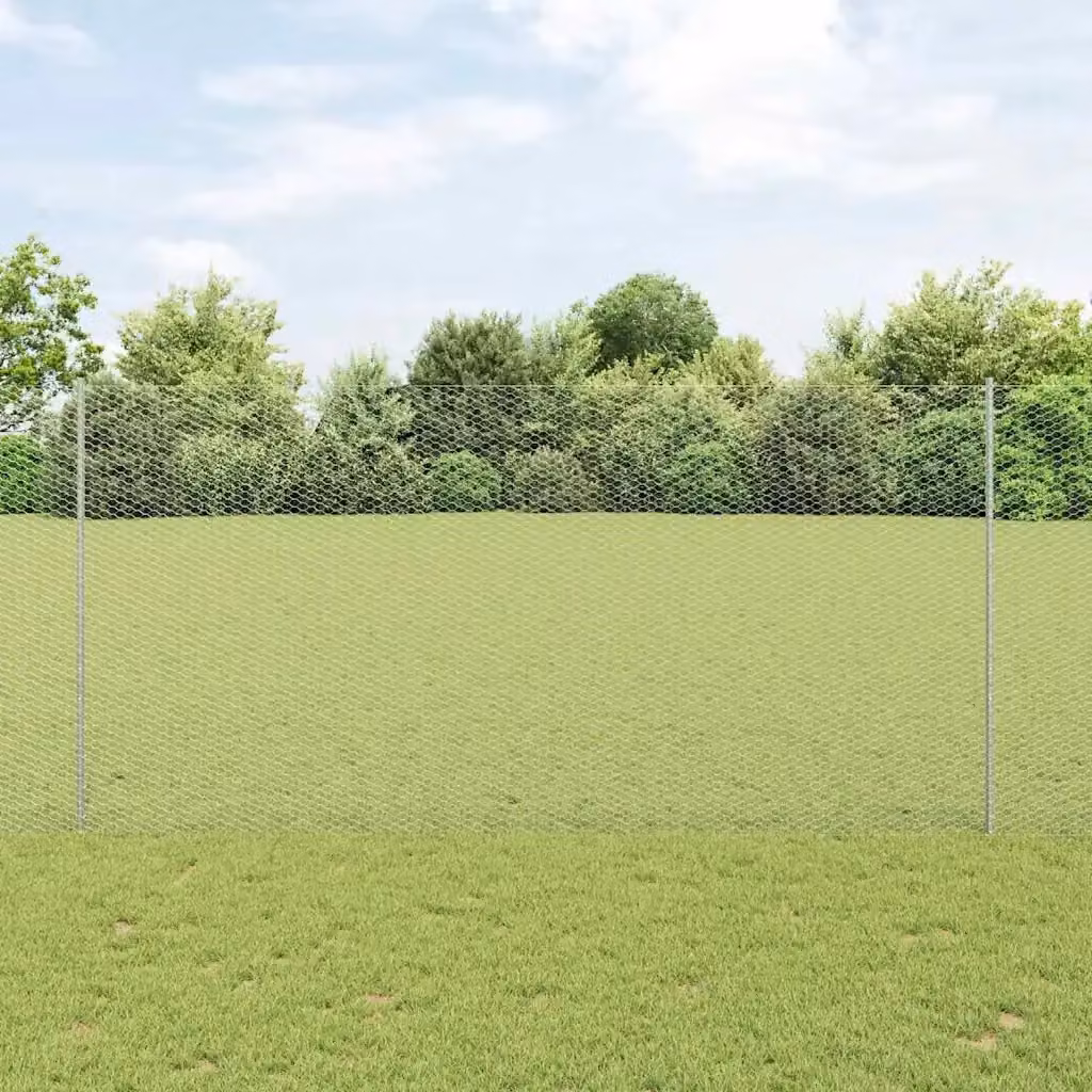 Recinzione da Giardino DESIGN IN in Acciaio con Finitura Verniciata a Polvere Argento, Altezza: 160 cm – 2