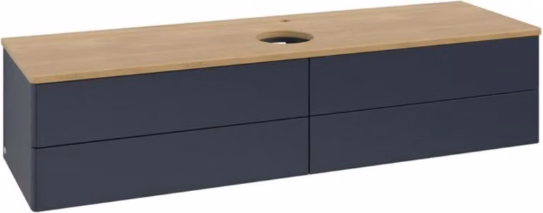 V&B Mobiletto senza struttura frontale - illuminazione Antao 160x50cm, HL, WBP hon. Oa, md bl. m Lac