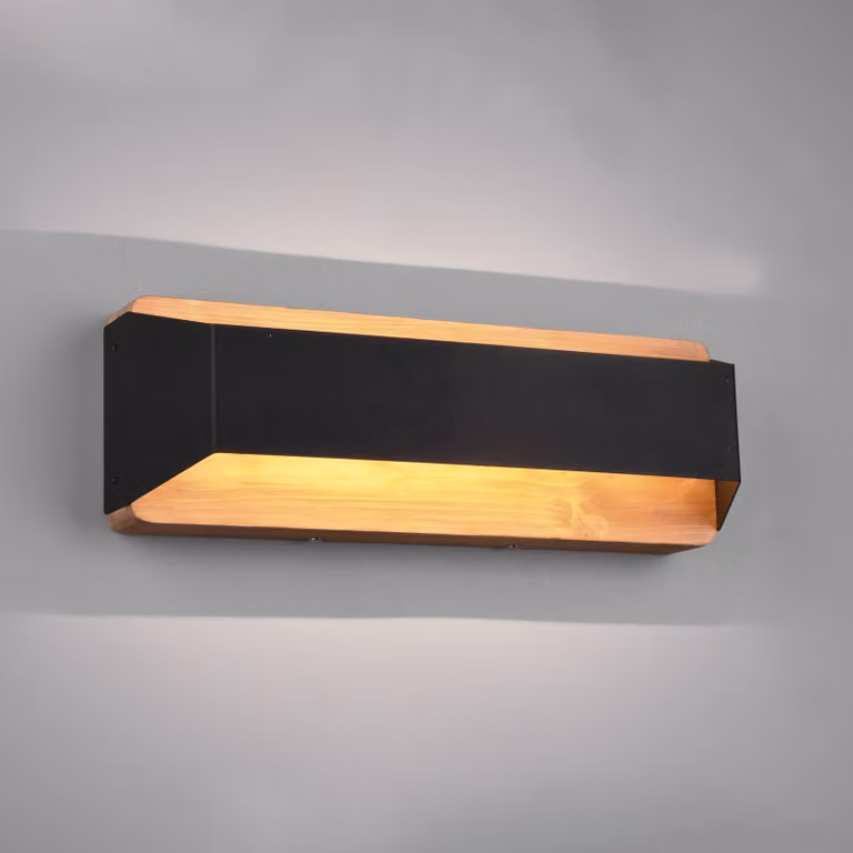 Trio Lighting Applique da parete a LED Arino, dimmerabile, Nero, Soggiorno / Sala da pranzo, Metallo, Moderno, Applique a LED