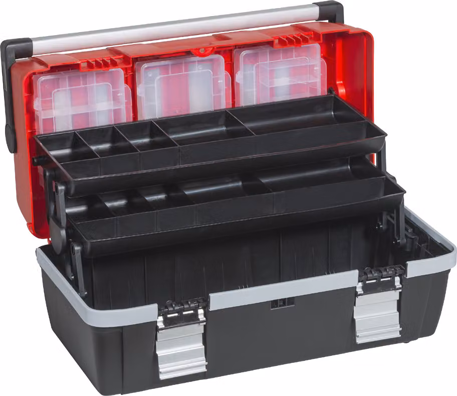 valigetta portautensili McPlus Alu >C< 22 PP rosso/nero non equipaggiata