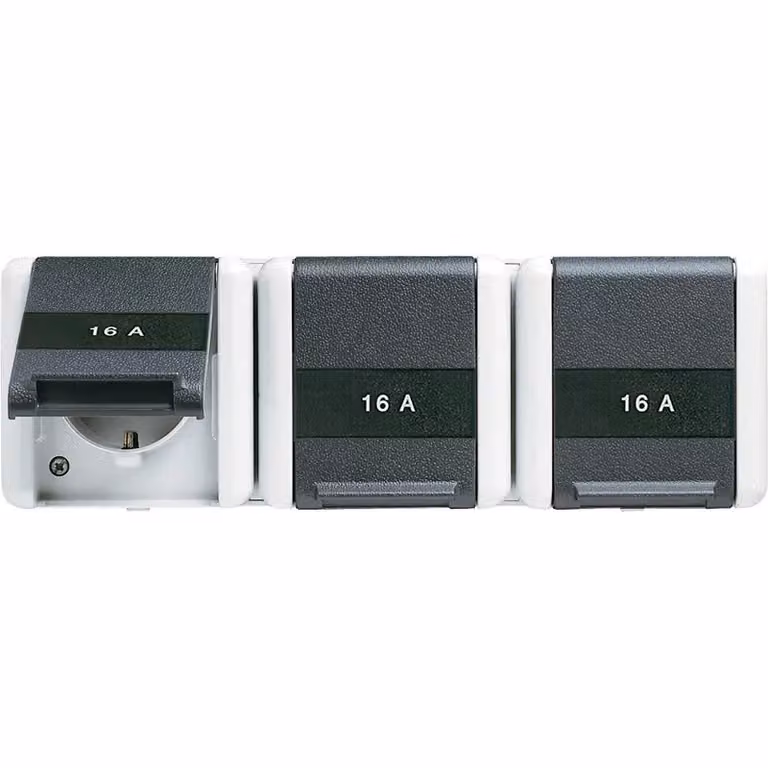 Presa Jung SCHUKO 3-gang 16A 250V 8230 NAW