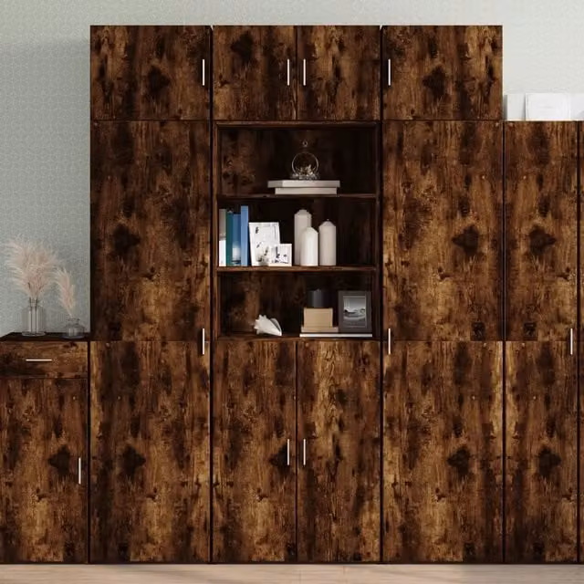 Armadietto Rovere Fumo 70x42,5x225 cm in Truciolato 3281319