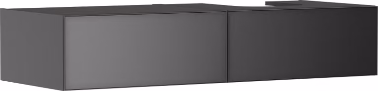 hansgrohe Xevolos E meuble sous lavabo, 2 tiroirs, 1 découpe à droite, 1370x550x275mm, pour console avec vasque à poser, 54324770, 54324770