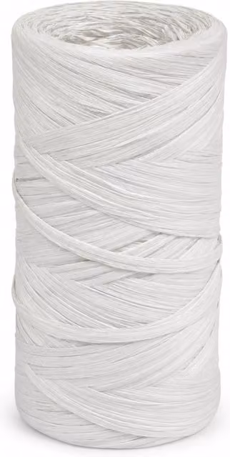 Rafia sintetica a gomitolo LIF colore avorio-beige, peso 20 kg