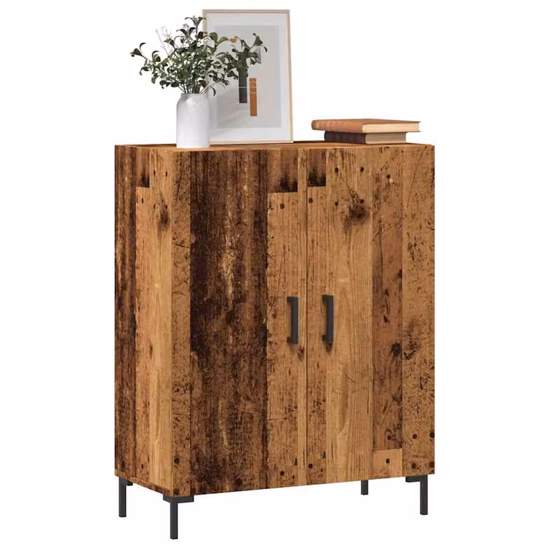 Credenza in legno stile classico vidaXL, colore marrone, L: 69,5 cm, P: 34 cm, H: 90 cm