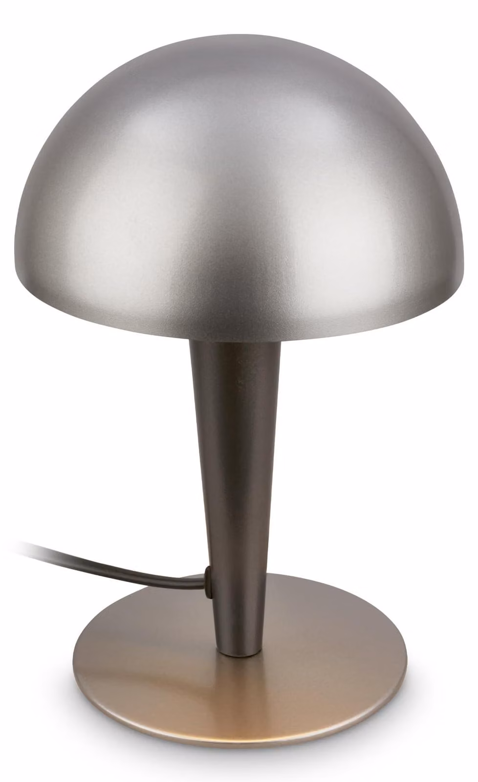 BRILONER - Lampada da tavolo in metallo con interruttore a cavo, colore antracite, finitura metallo-titanio, altezza 22,5 cm