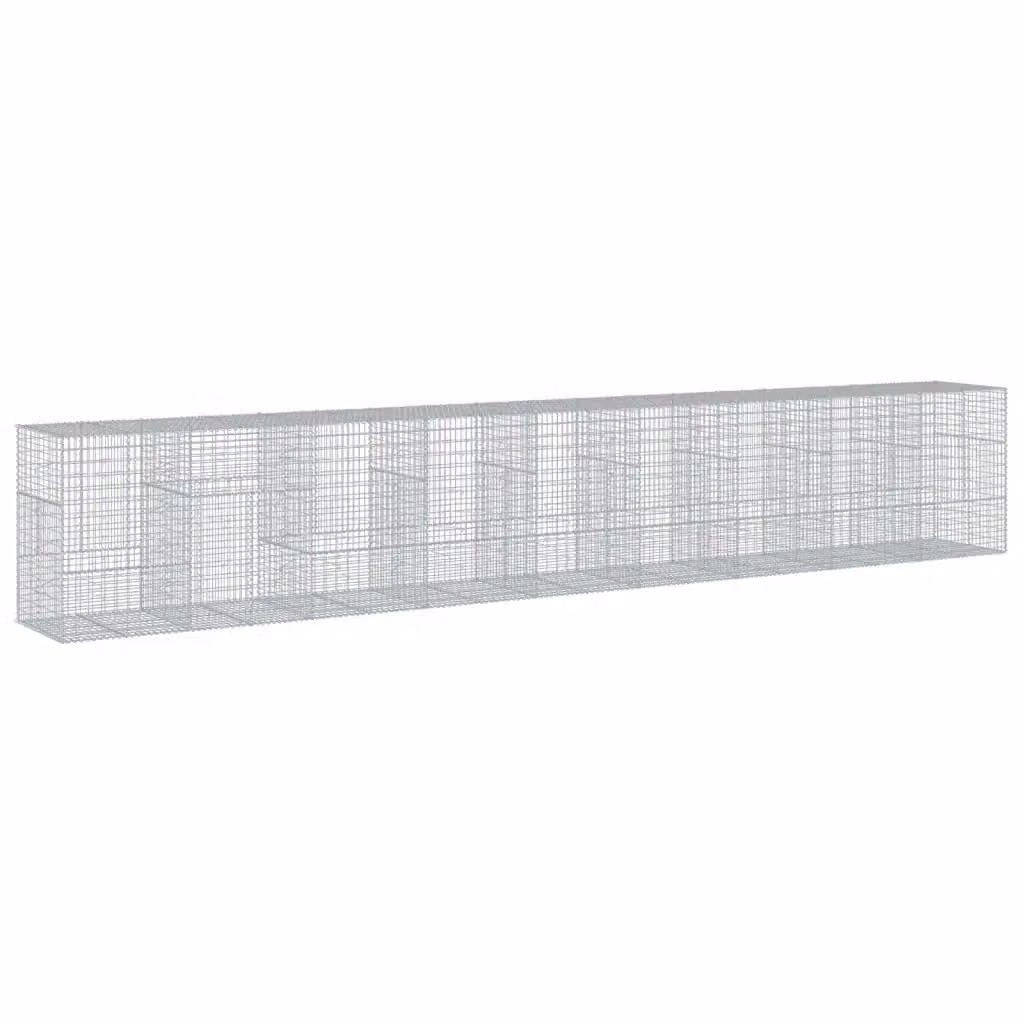 Cesto Gabbione Videx in Acciaio Zincato Grigio Argento L: 900 cm, P: 100 cm, H: 150 cm – 2