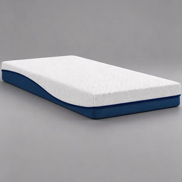 Materasso singolo in schiuma memory gel 90 × 190 cm altezza 20 cm con rivestimento sfoderabile lavabile