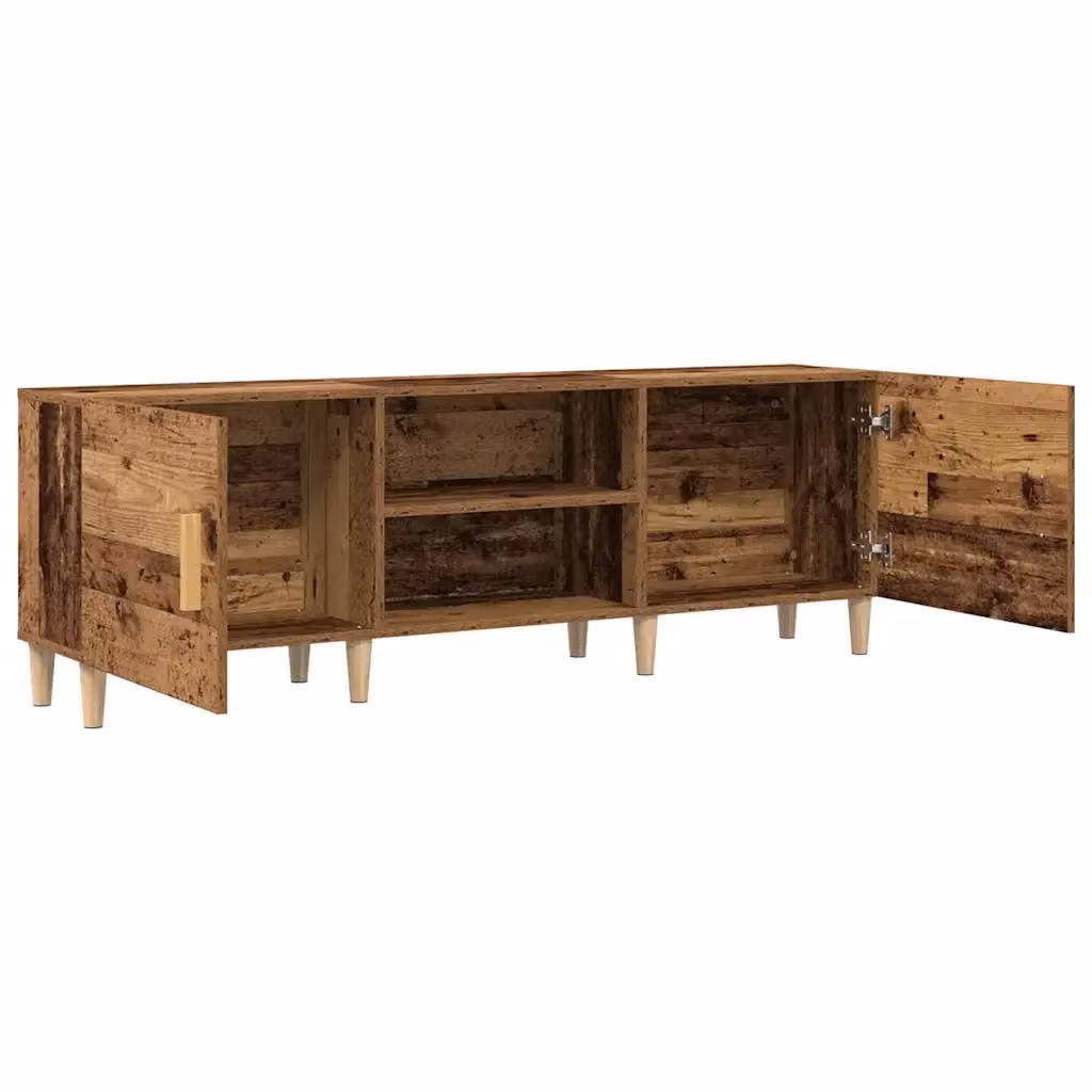 Mobile TV moderno HELLOSHOP26 in legno composito color marrone con vani contenitori per soggiorno L/P/H: 150 x 30 x 50 cm – 2