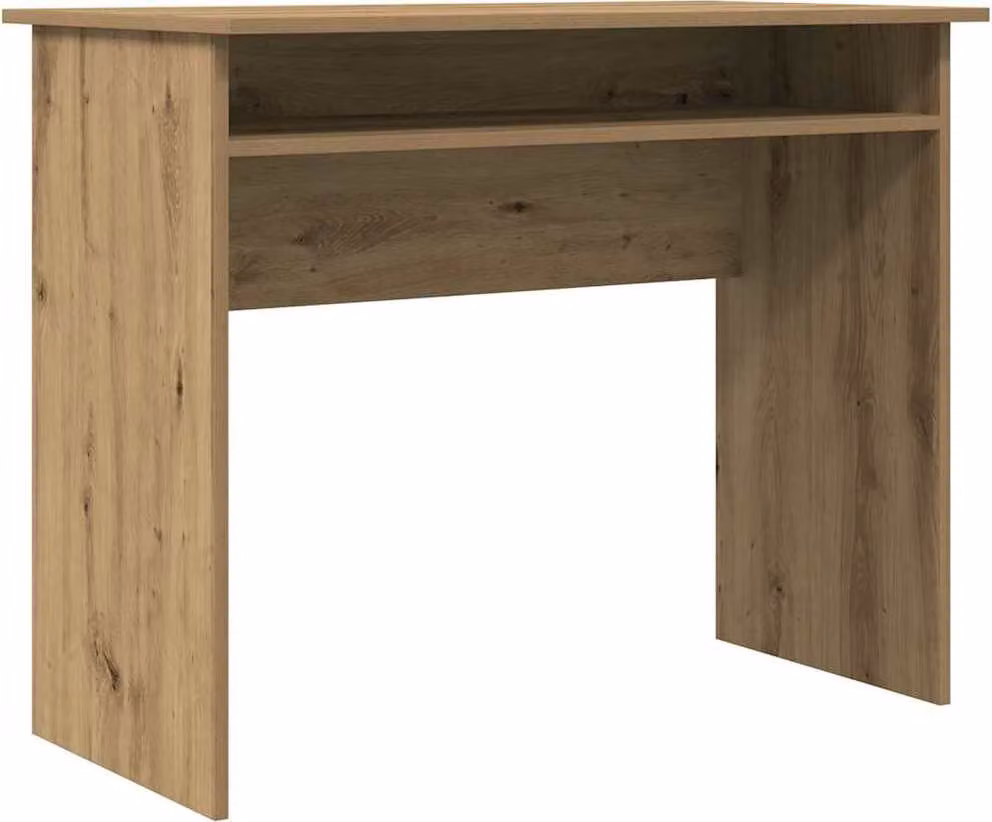 Scrivania Rovere Artigianale 90x50x74 cm in Legno Multistrato