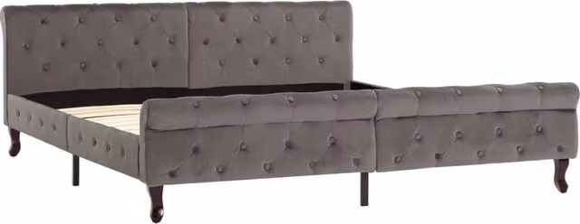 Giroletto Grigio in Velluto 180x200 cm 288562