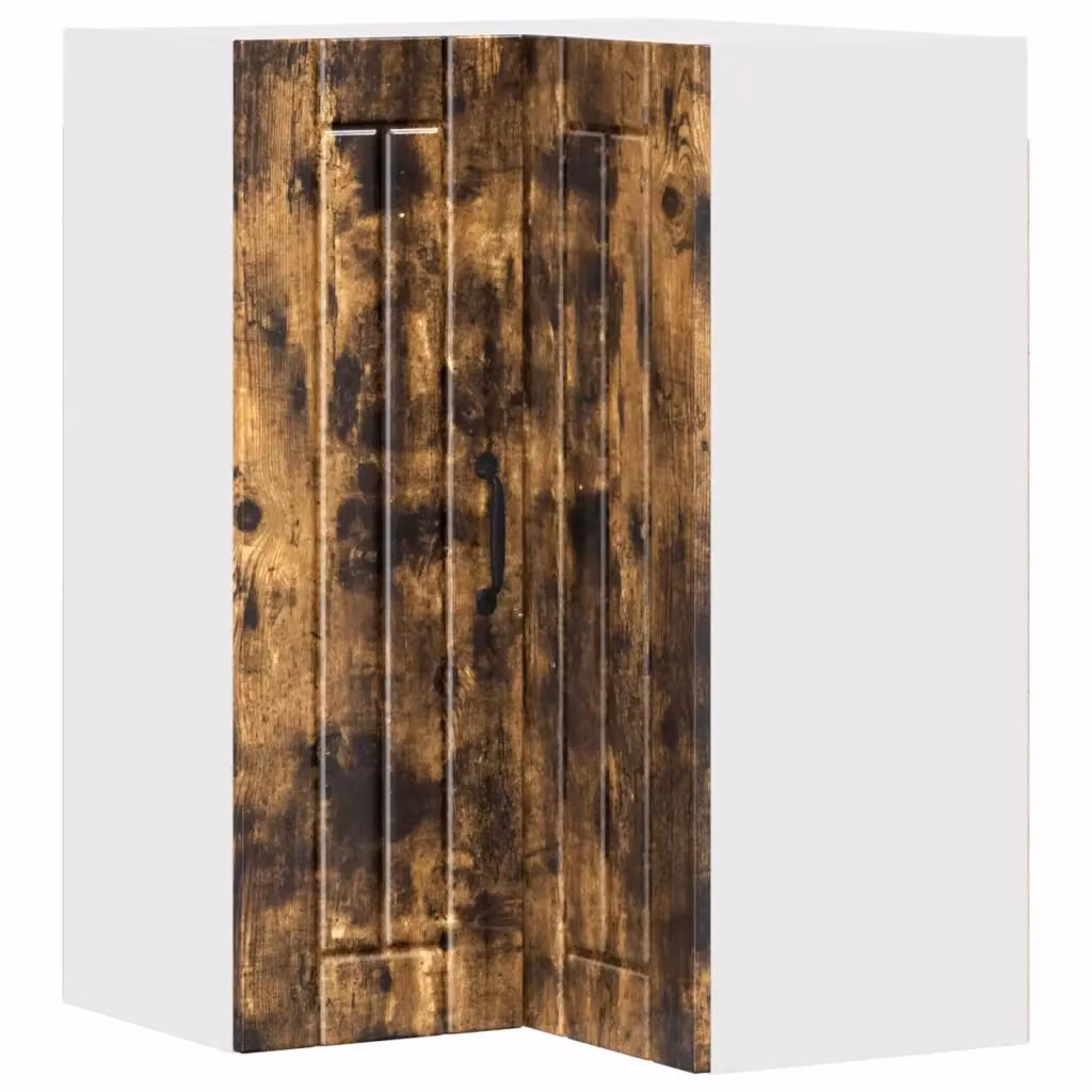 Armadio da cucina pensile moderno vidaXL in legno color rovere fumè con ante scorrevoli L/P/H: 57 x 57 x 80 cm – 2