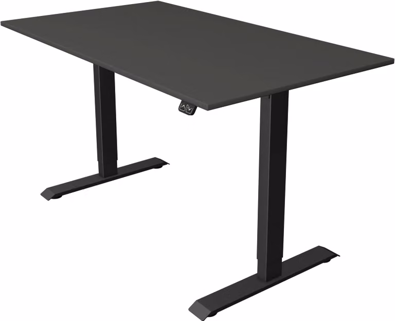 Tavolo da salotto/da bar Move 1, regolabile elettricamente in altezza, LxPxH 140x80-123 cm, antracite/antracite