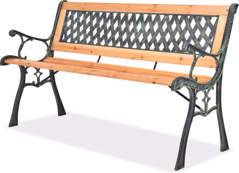 Panca da giardino The Living Store 122 cm in legno