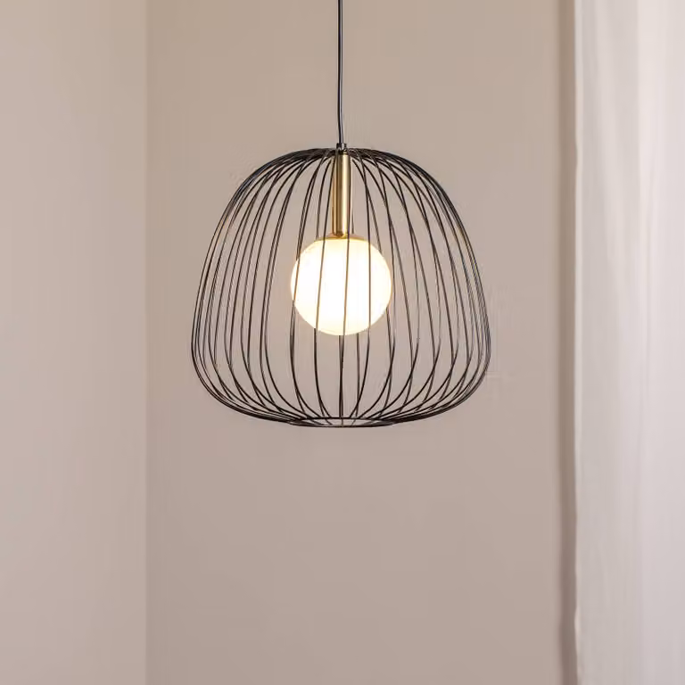 Lampada a sospensione Bell M SIGMA, dimmerabile, Nero, Soggiorno / Sala da pranzo, Metallo, Moderno, Lampada a sospensione