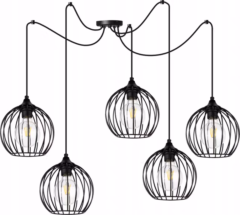 Moderna Lampada A Sospensione A Ragno, Soffitto In Filo Metallico