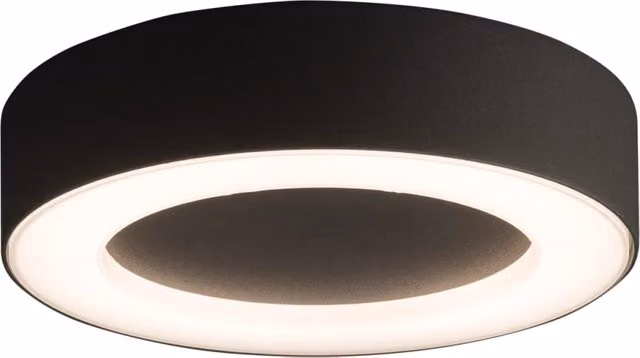 Plafoniera LED esterna Nowodvorski Lighting Merida in alluminio nero per giardino e terrazza IP54