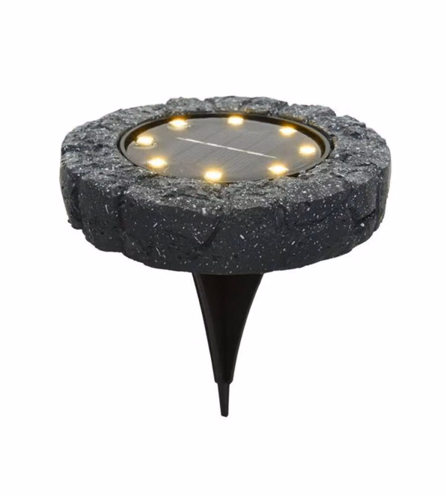 Kaemingk Lampade Solari - Faretto Segnapasso Effetto Roccia 11,2 cm