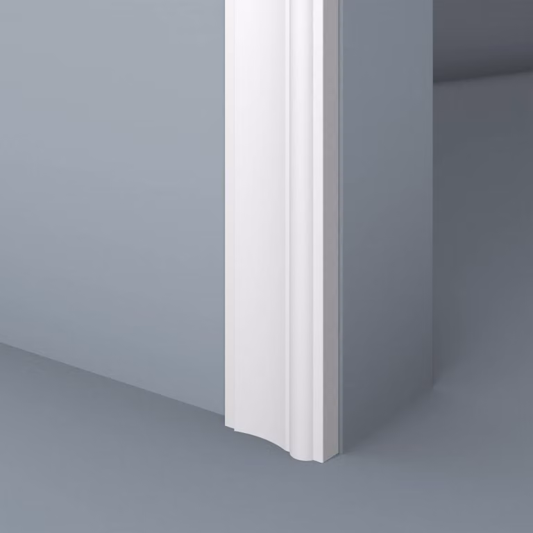 Modanature per porte NMC WD2-2200 WALLSTYL Noel Marquet Modanatura per pavimenti Modanatura decorativa per pareti Striscia di rivestimento moderna bianca 2,2 m
