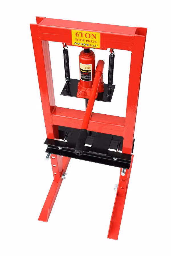 Varan Motors - NESP-06 Pressa idraulica da officina, 6 tonnellate con pistone NESP-06