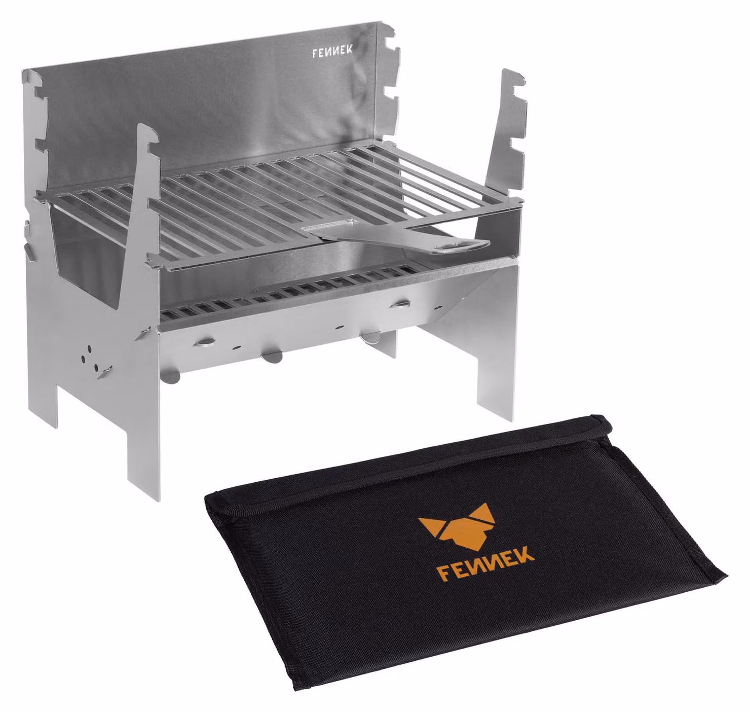 Barbecue a carbone portatile in acciaio inossidabile - Compatto 28 cm - Griglia per esterni