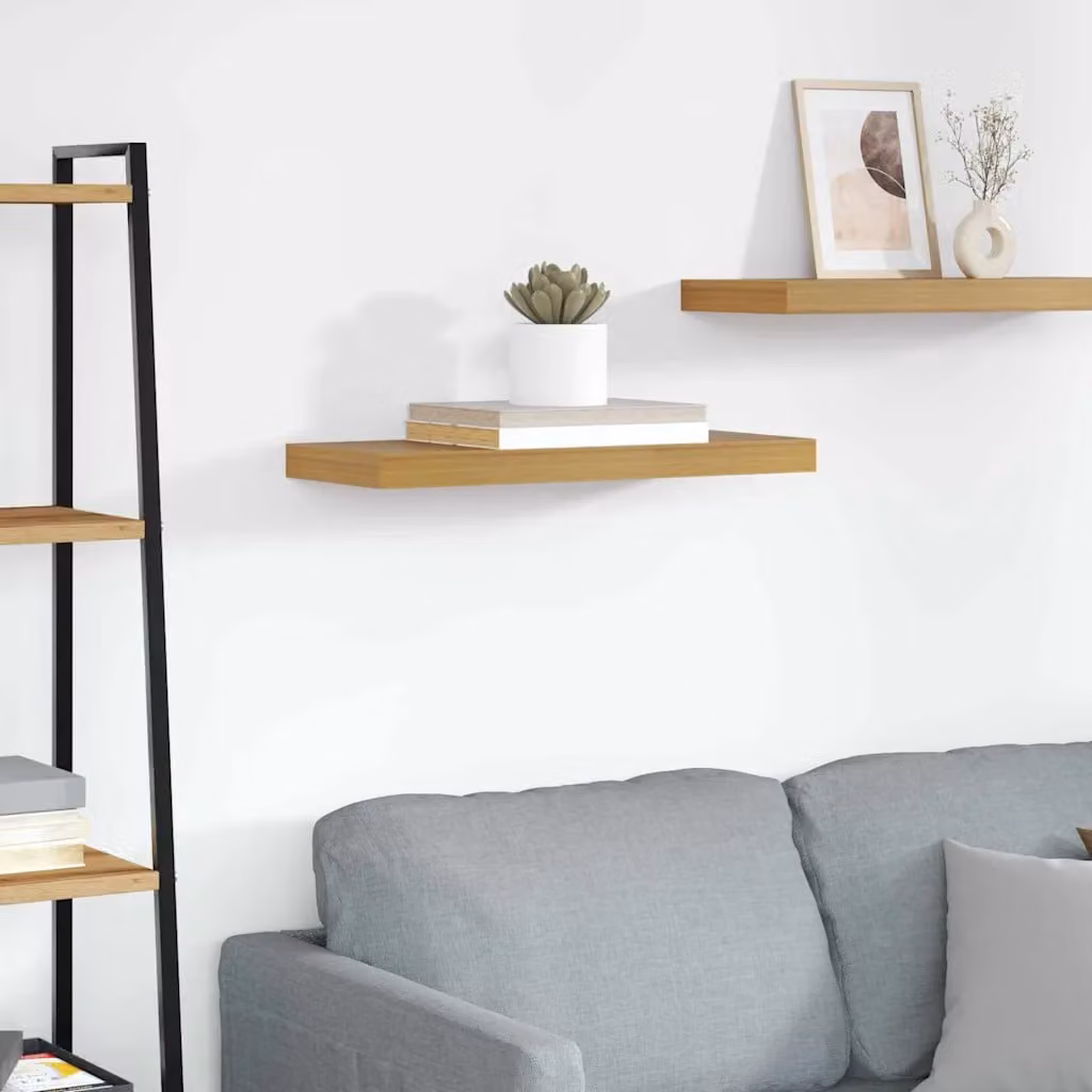 Scaffale da parete moderno vidaXL Beige L: 60 cm, P: 23,5 cm, H: 3,8 cm