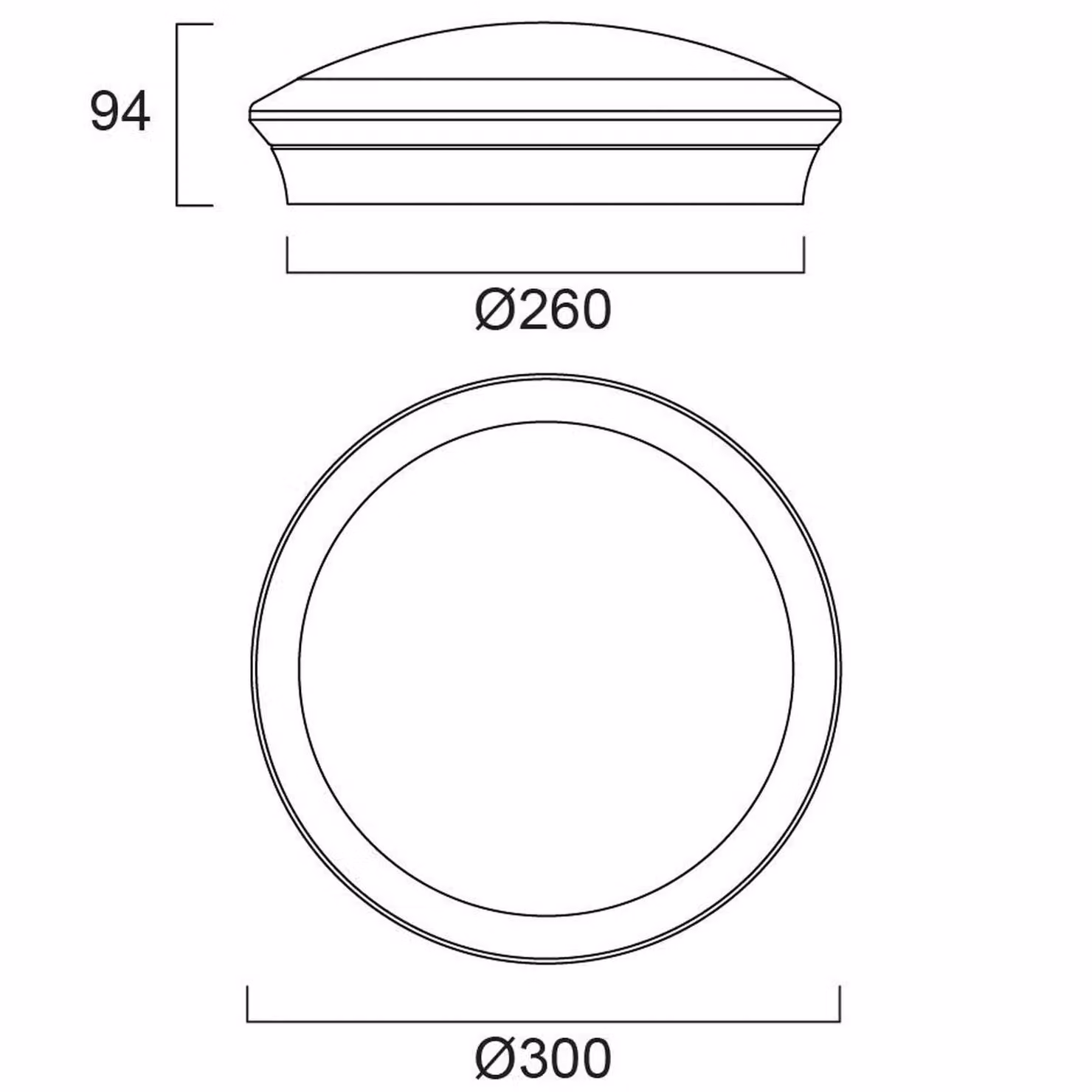 Sylvania Plafoniera con sensore di movimento Start Surface, Bianco / Opale, Bagno, Plastica, Plafoniera