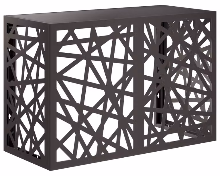 Coperchio per aria condizionata nero 90 x 40 x 60 cm acciaio