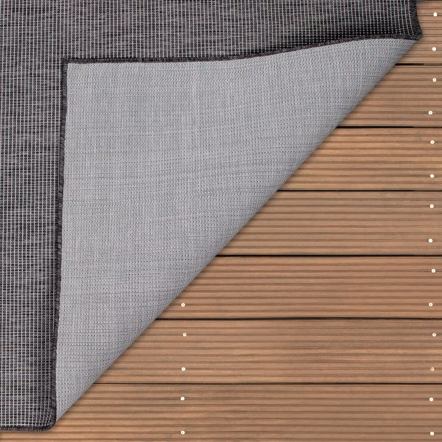 Tappeto Sonia grigio per interni ed esterni, stile boho, L: 120 cm x P: 160 cm – 2