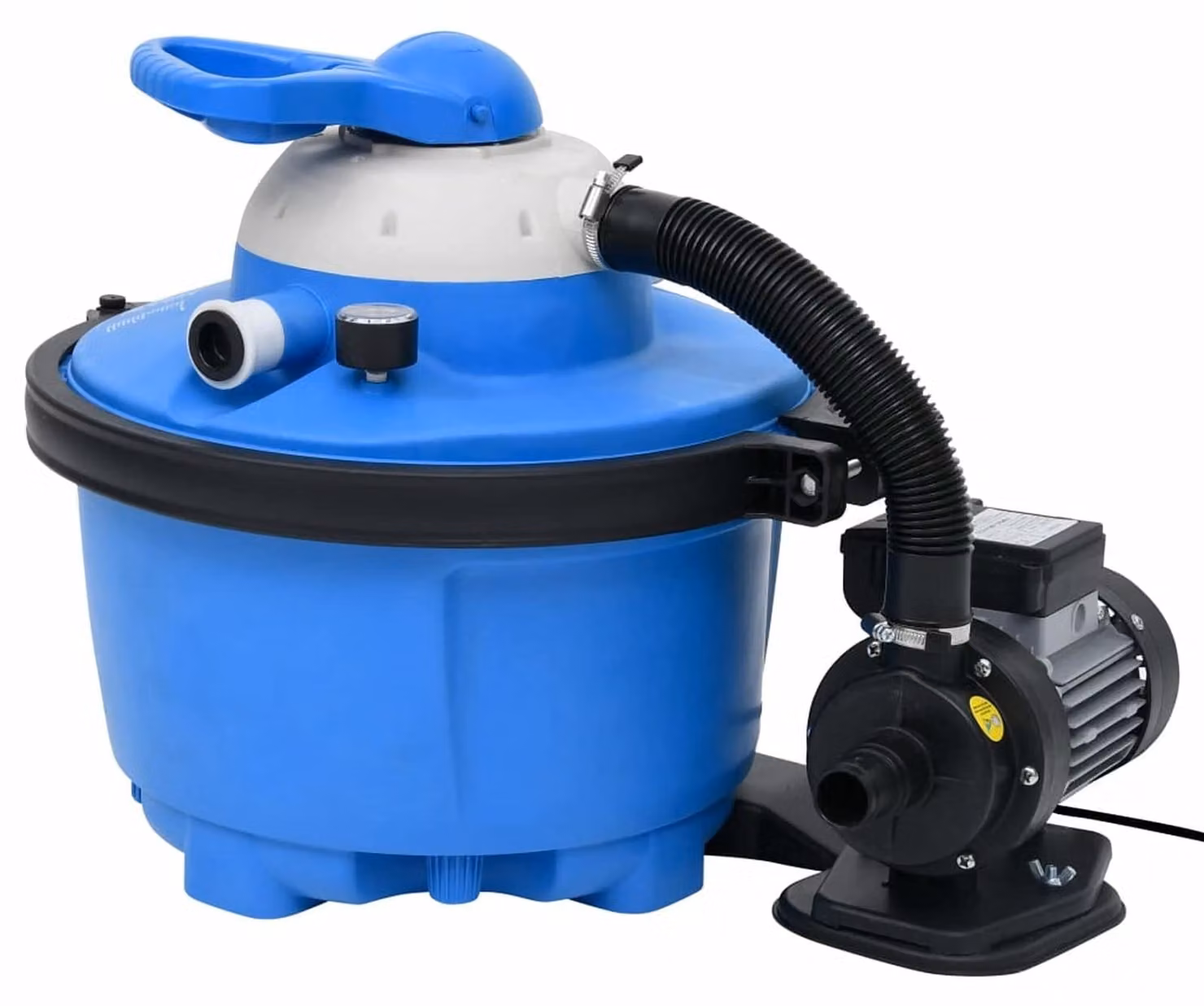 Pompa filtro per piscina, pompa a filtro a sabbia - 200 Watt - 25 litri al minuto - in plastica - per piscine fuori terra